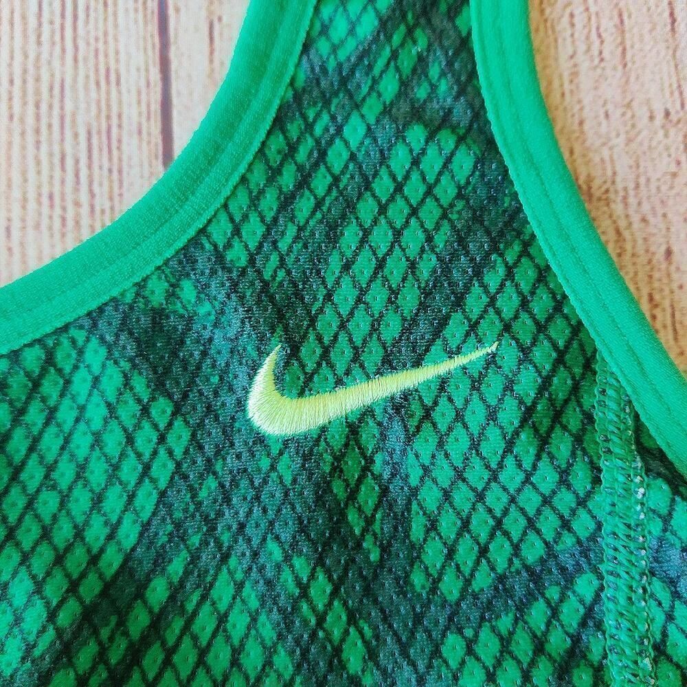 Nike Green Patterned Racerback Tank Top - Picture 6 of 10